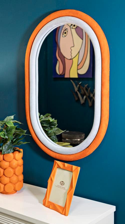 FURNLUX VÄGGSPEGEL ANTONY ORANGE 60CM