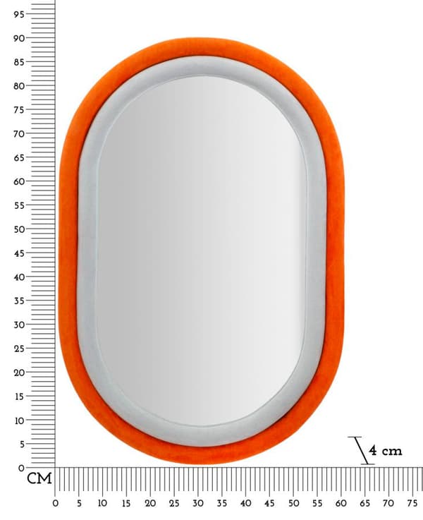 FURNLUX VÄGGSPEGEL ANTONY ORANGE 60CM