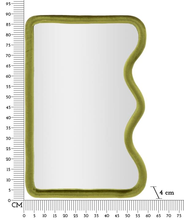 FURNLUX VÄGGSPEGEL TOD GRÖN 60CM