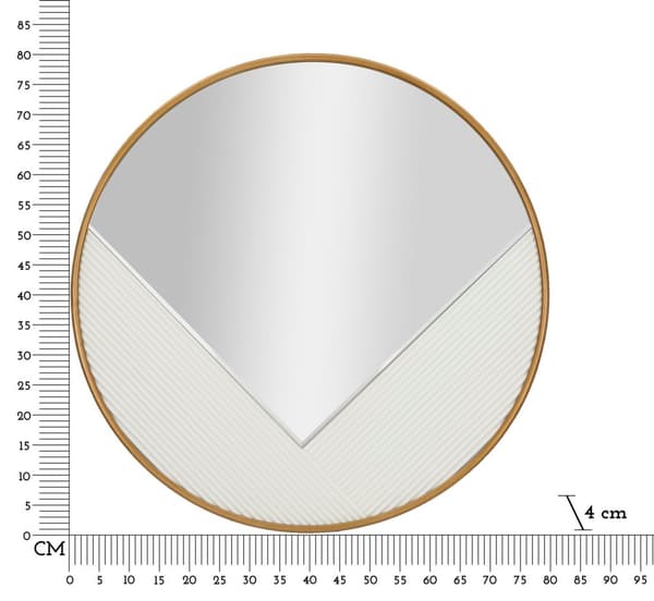 FURNLUX VÄGGSPEGEL TOLOSA VIT 80CM