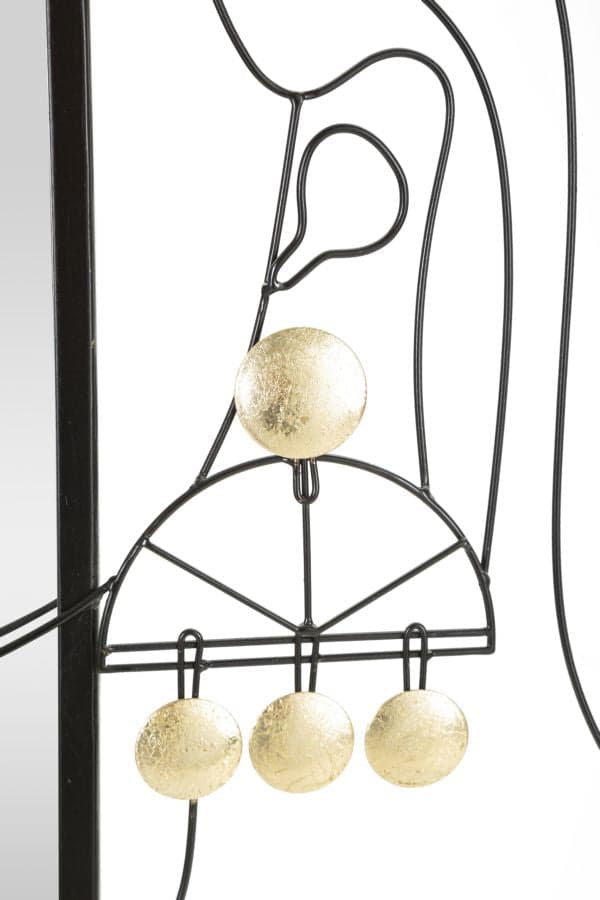 FURNLUX SEINÄPEILI ELEONOR MUSTA 65CM