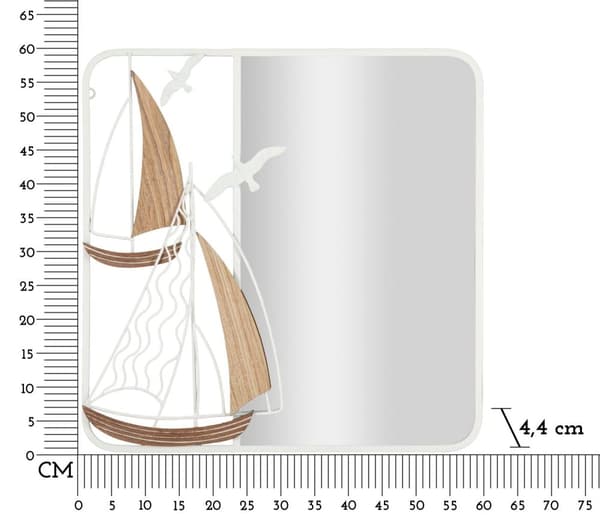 FURNLUX VÄGGSPEGEL ADRIATIC VIT 60CM
