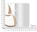Miniatyrbild 6 av 6: FURNLUX VÄGGSPEGEL ADRIATIC VIT 60CM