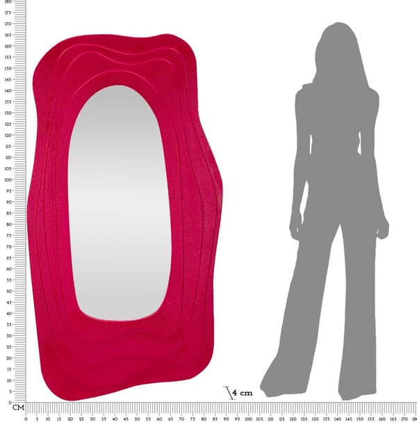 FURNLUX VÆGSPEJL DAPHNE PINK 90CM