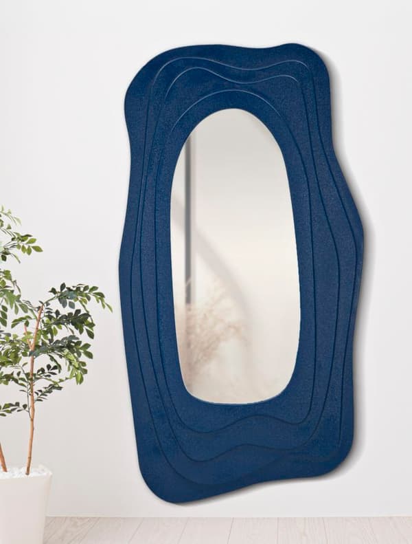 FURNLUX VÄGGSPEGEL DAPHNE BLÅ 90CM