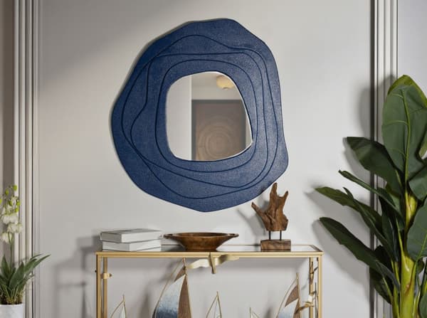 FURNLUX VÄGGSPEGEL DALIA BLÅ 90CM