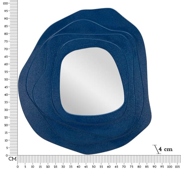 FURNLUX VÄGGSPEGEL DALIA BLÅ 90CM