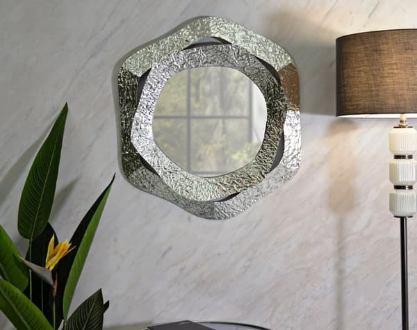 FURNLUX VÄGGSPEGEL AURY SILVER 66CM