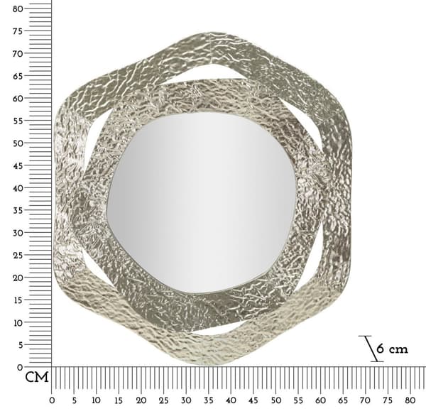FURNLUX VÄGGSPEGEL AURY SILVER 66CM