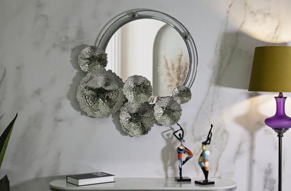 FURNLUX VÄGGSPEGEL KANDI SILVER 85CM
