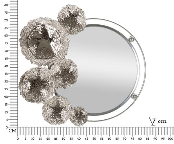 FURNLUX VÄGGSPEGEL KANDI SILVER 85CM