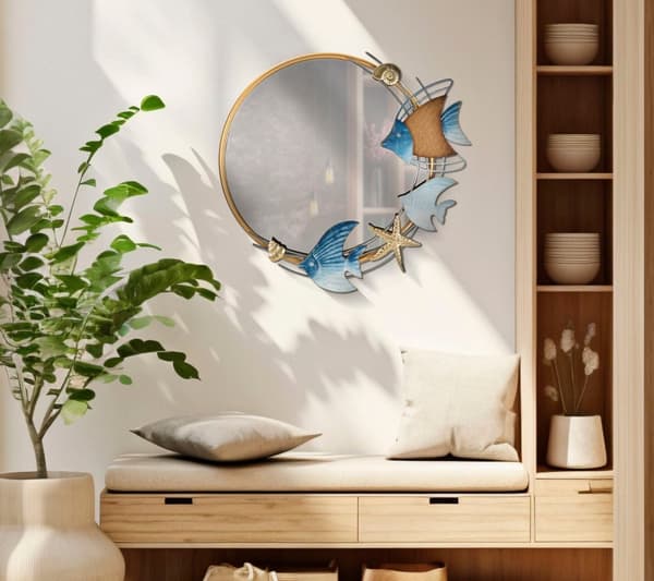 FURNLUX VÄGGSPEGEL MARINGULD 68CM