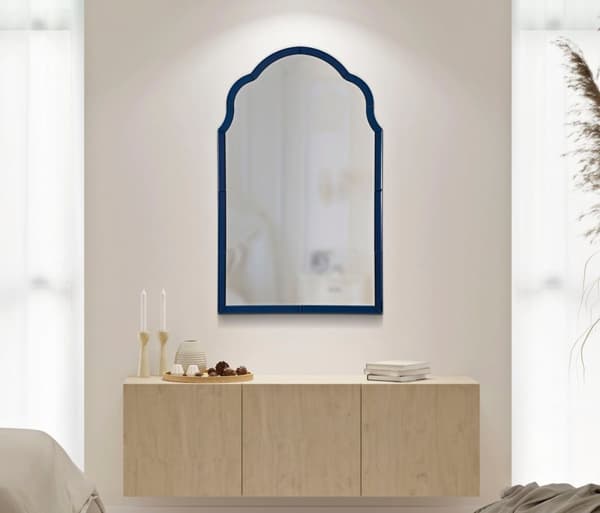 FURNLUX VÄGGSPEGEL TANGIER BLÅ 62CM