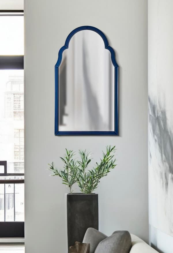 FURNLUX VÄGGSPEGEL TANGIER BLÅ 47CM