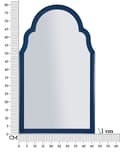 Miniatyrbild 8 av 8: FURNLUX VÄGGSPEGEL TANGIER BLÅ 47CM