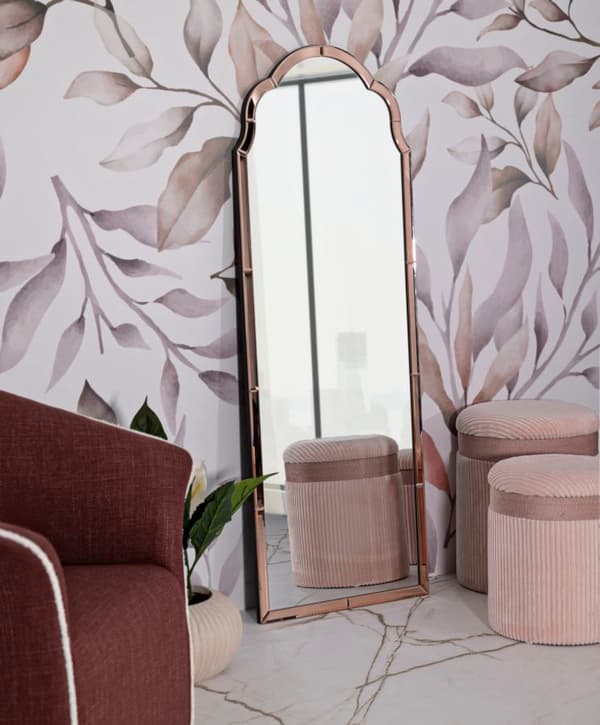 FURNLUX VÆGSPEJL TANGIER PINK 55CM