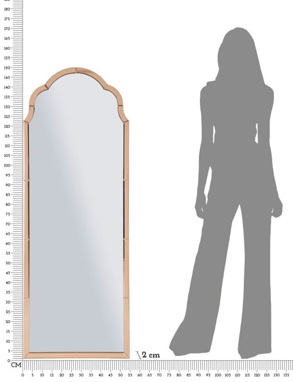FURNLUX VÆGSPEJL TANGIER PINK 55CM