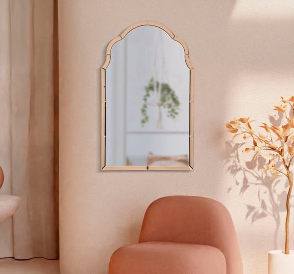 FURNLUX VÆGSPEJL TANGIER PINK 62CM