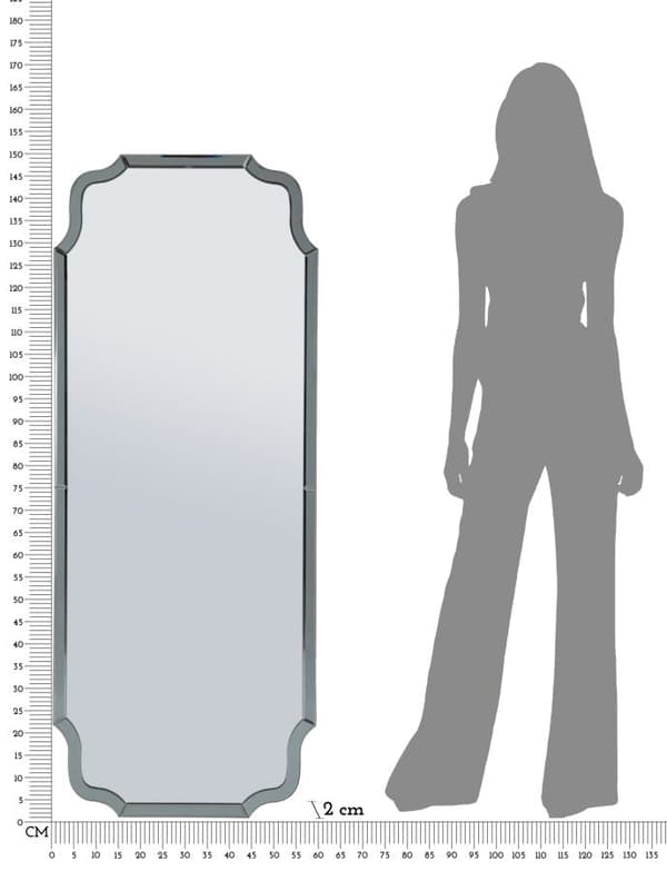 FURNLUX VÄGGSPEGEL ISTANBUL GRÅ 60CM