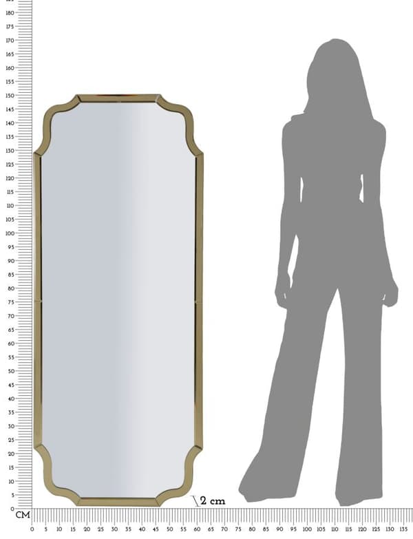 FURNLUX VÄGGSPEGEL ISTANBUL GOLD 60CM