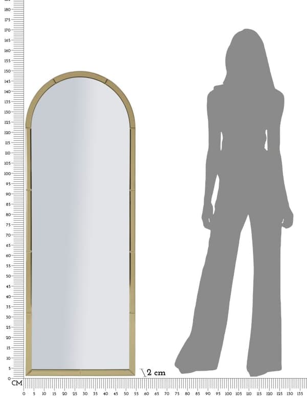 FURNLUX VÄGGSPEGEL BAKU GOLD 55CM