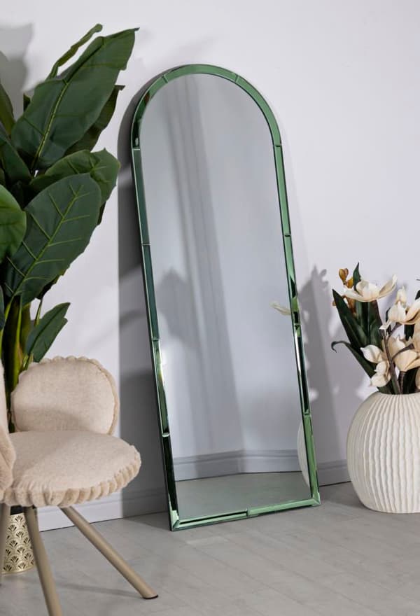FURNLUX VÄGGSPEGEL BAKU GRÖN 55CM