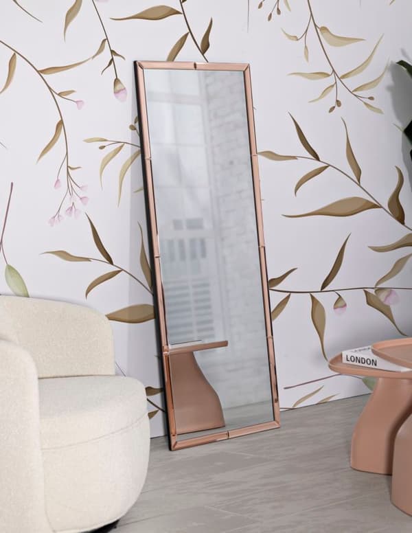 FURNLUX VÄGGSPEGEL BERLIN ROSA 55CM