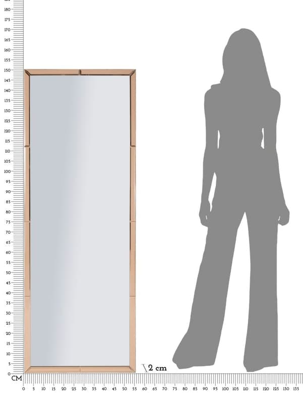 FURNLUX VÄGGSPEGEL BERLIN ROSA 55CM