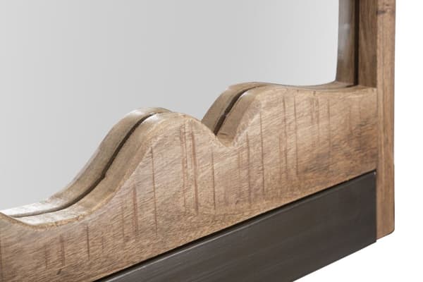 FURNLUX VÄGGSPEGEL YELLOWSTONE BRUN 120CM