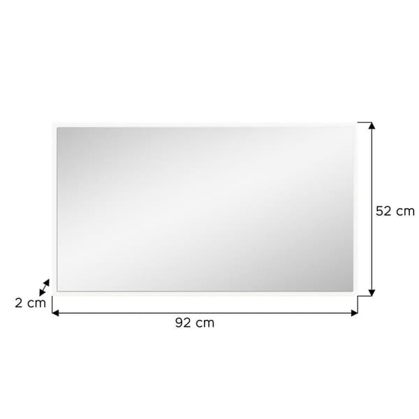 ProjektX spegel 92x52cm vit.