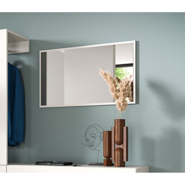 Vaga spegel 83x48cm vit.