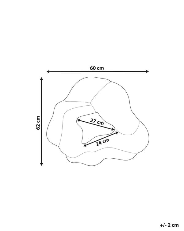 Veggspeil Flerfarget Bomull 60 x 62 cm Uregelmessig form Stofframme Abstrakt design Håndlaget Dekor Interiør