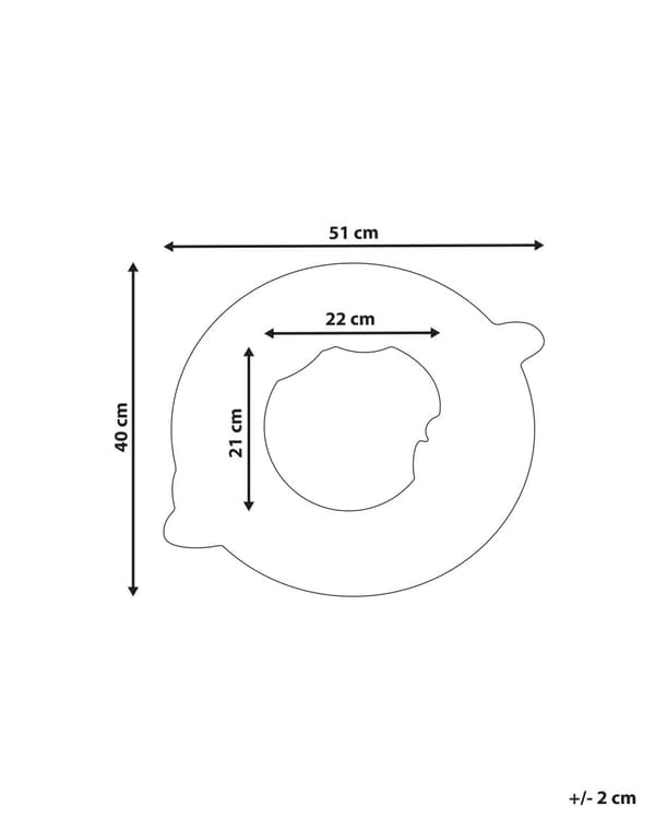 Veggspeil Hvit Bomull 40 x 51 cm Uregelmessig form Stofframme Abstrakt design Håndlaget Dekor Interiør