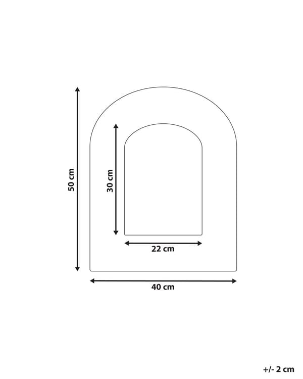 Veggspeil Off-white Bomull 51 x 41 cm Uregelmessig form Stofframme Abstrakt design Håndlaget Dekor Interiør