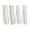 Pikkukuva 1 / 4: Meikkipeili Home ESPRIT Valkoinen Ruskea Beige Harmaa 35,5 x 40 x 155 cm (4 osaa)