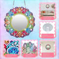Miniatyrbild 3 av 7: Lollanda Special Mandala Diamond Painting Kit DIY Makeup Mirror Diamantmålning för barn i åldrarna 5-12 Födelsedagspresenter