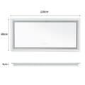 Miniatyrbillede 2 af 2: Oplyst LED Badeværelsesspejl, Berøringssensor, Anti-dug, Vandtæt,47.2x23.6 tommer