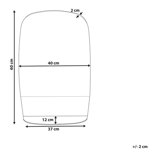 Väggspegel med hyllplan BRANNAY 40 cm 60 cm Silvermetall Lumarko!