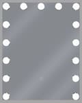 Miniatyrbild 4 av 7: LED badrumsspegel LUCENAY 40 cm 50 cm Silver Lumarko!