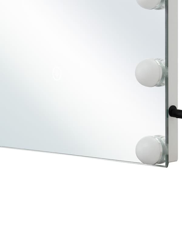 LED badrumsspegel LUCENAY 40 cm 50 cm Silver Lumarko!