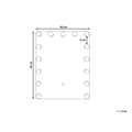 Miniatyrbild 7 av 7: LED badrumsspegel LUCENAY 40 cm 50 cm Silver Lumarko!
