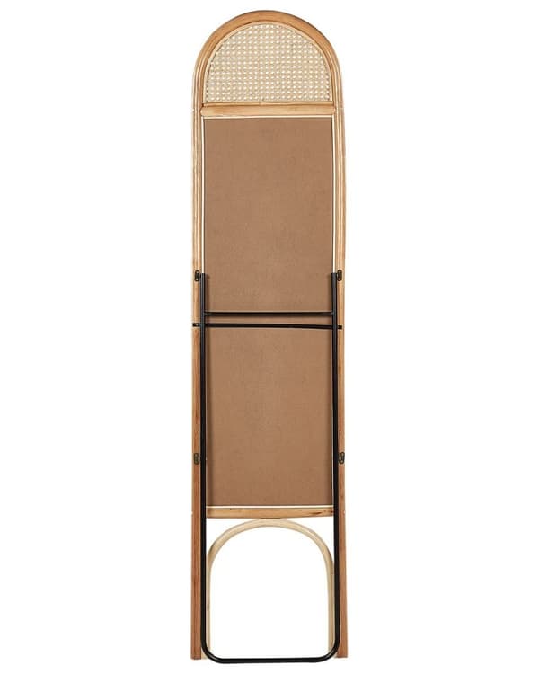 Stående spejl BRUSSEY 170 cm Naturlig Rattan Lumarko!