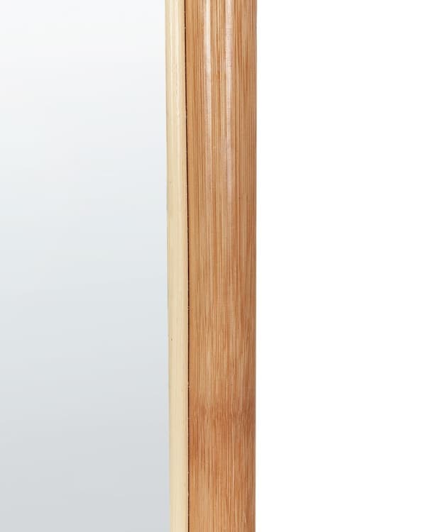 Stående spejl BRUSSEY 170 cm Naturlig Rattan Lumarko!