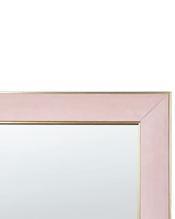 Spegel i sammet 50 x 150 cm rosa LAUTREC Lumarko!