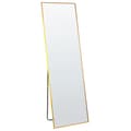 Miniatyrbillede 1 af 7: Stående spejl 50 x 156 cm guld BEAUVAIS Lumarko!