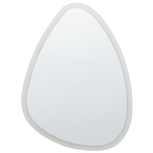 LED vægspejl ø 78 cm sølv BETHUNE Lumarko!