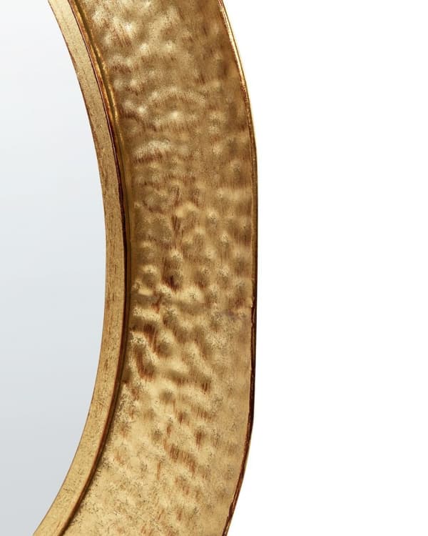 Metallinen seinäpeili 78 cm kultainen MERCY Lumarko!