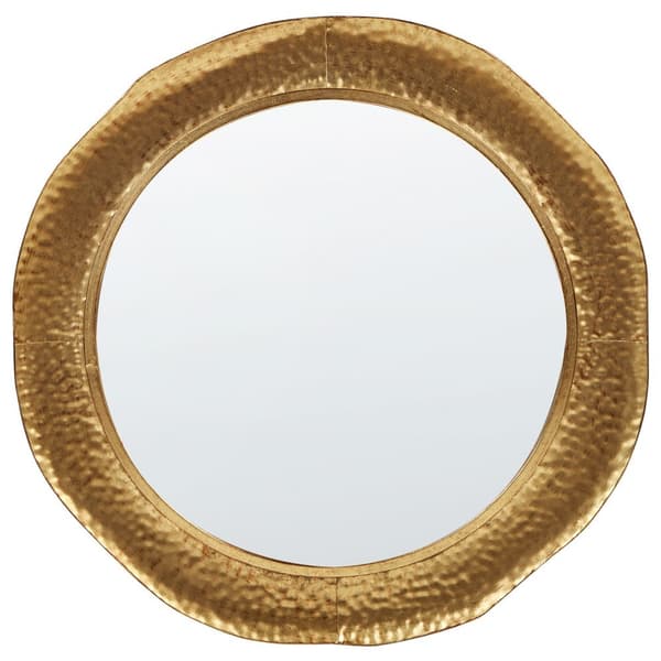 Metallinen seinäpeili 78 cm kultainen MERCY Lumarko!