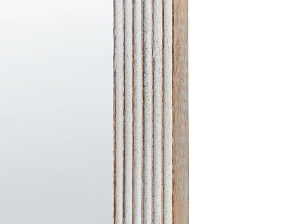 Vægspejl CHANDON 65 cm 107 cm Træ Hvid Lumarko!