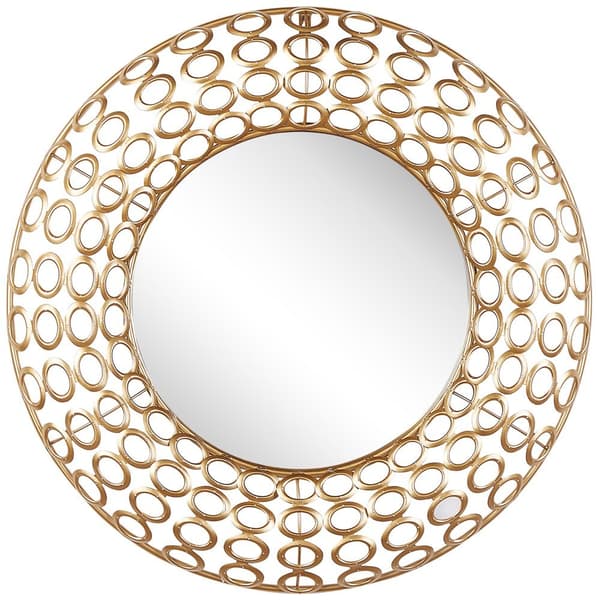 Väggspegel BOURDON 80 cm 80 cm Guldmetall Lumarko!